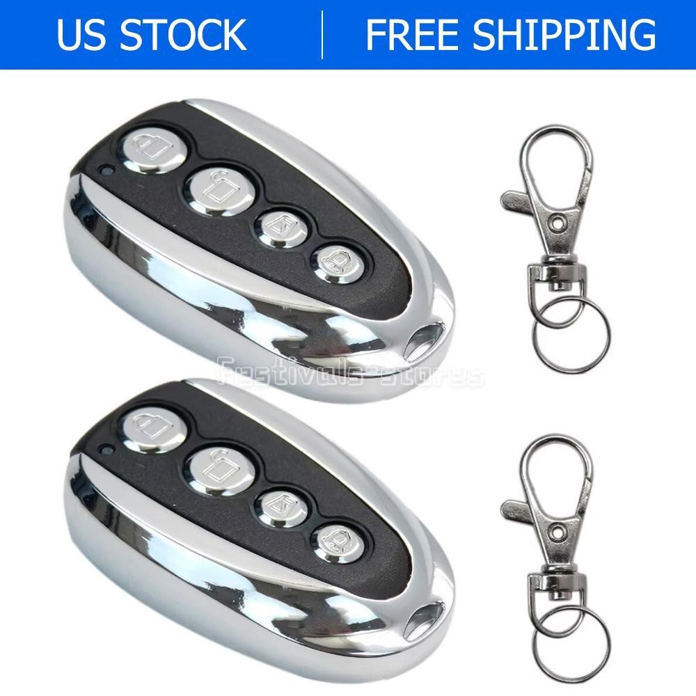 2X Remote Control Backup Key Sliding Gate Opener Automatic Operator 433.92MHz US