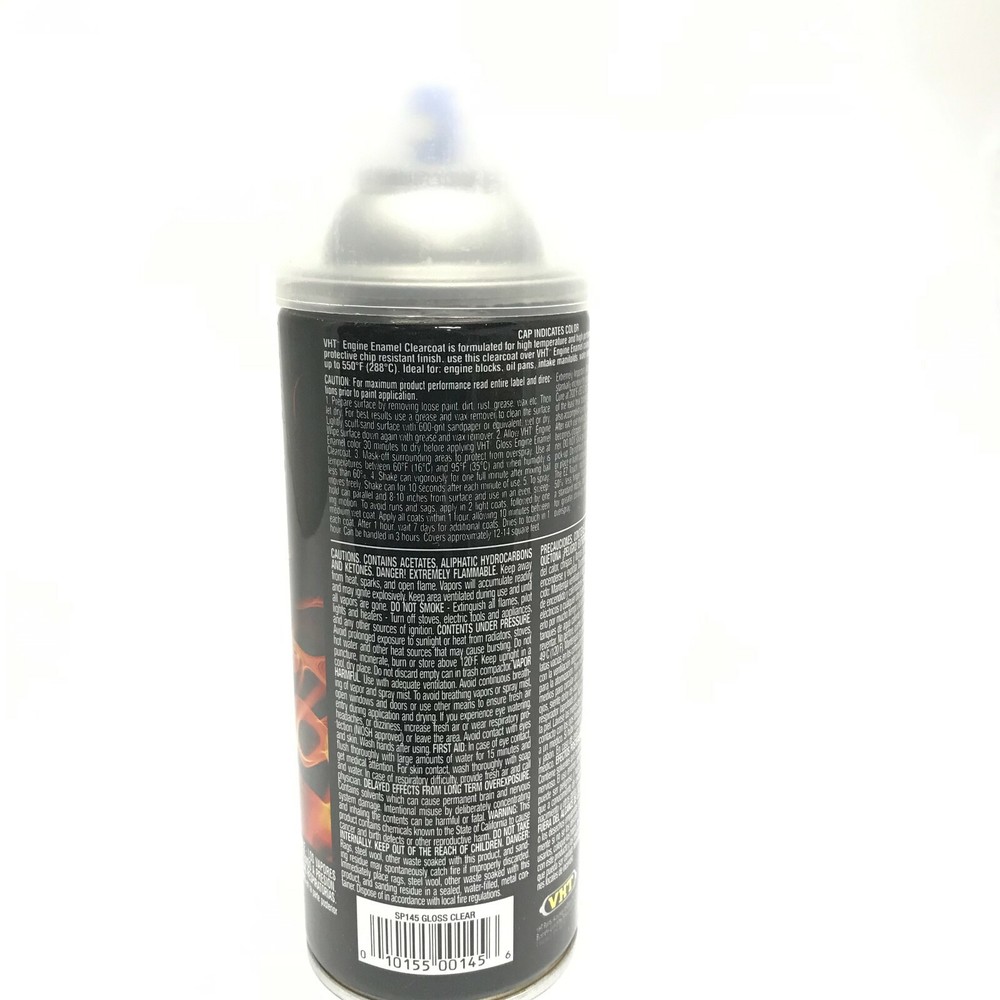 VHT SP145(4) High Temperature Engine Enamel 11oz-Gloss Clear-Racing Engine Paint