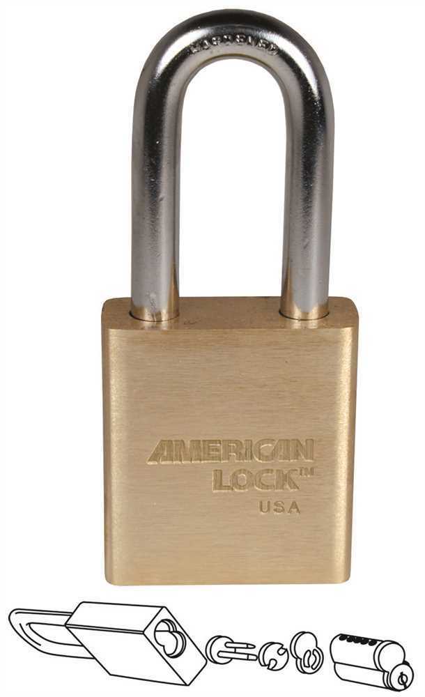 American Lock A3571WO Padlock IC Core Brass