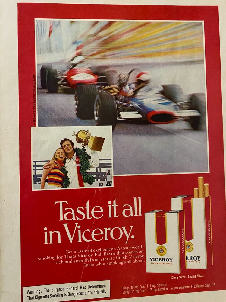 Viceroy Cigarettes, Full Page Vintage Print Ad