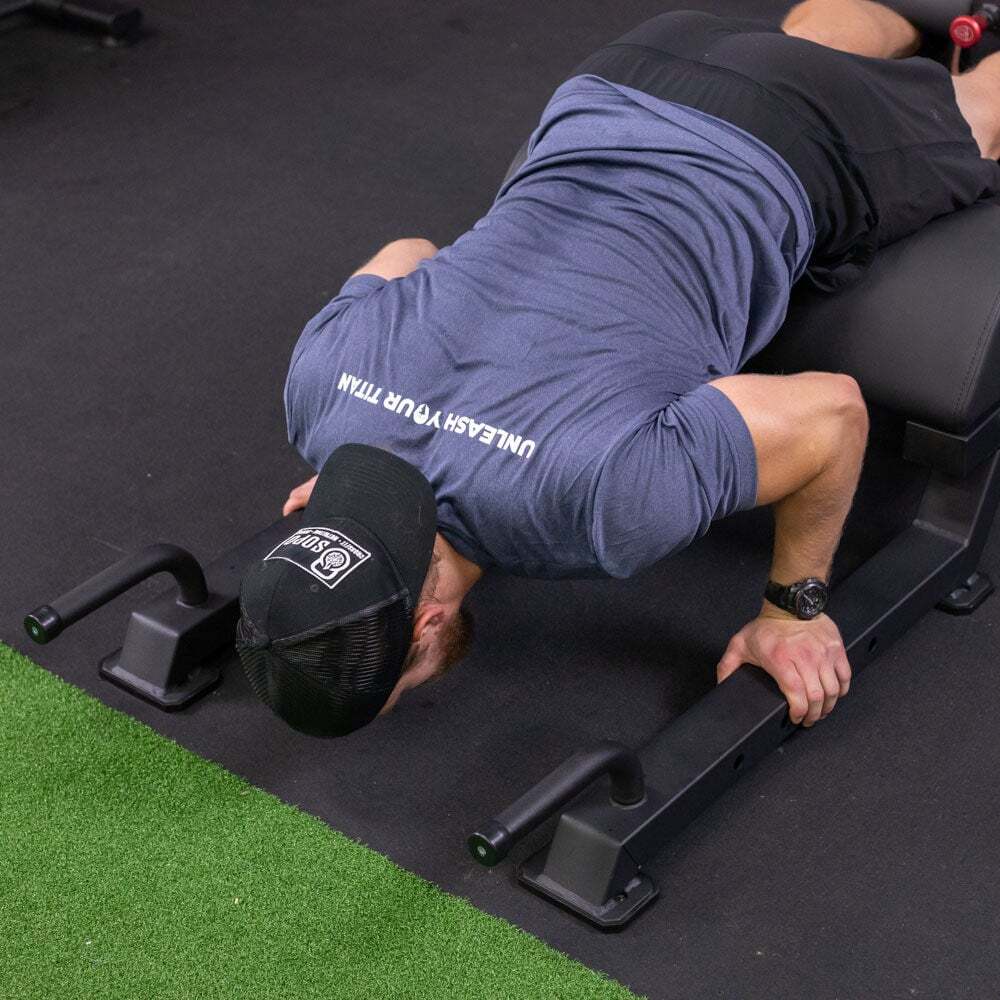 Titan Fitness Adjustable Floor Glute & Hamstring Developer (GHD), Cross Training