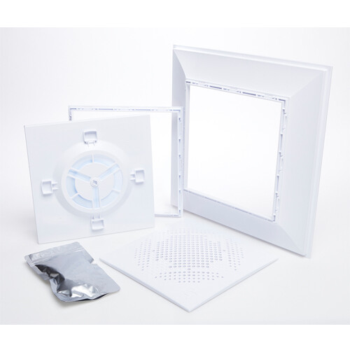 Bathroom ceiling Ventilation Backdraft air Damper AirScape with bigger bracket