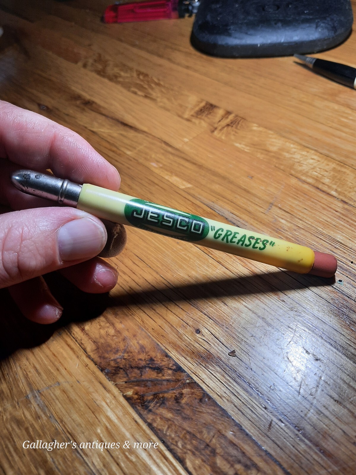 Rare Vintage Oil Advertising Bullet Pencil Jesco Greases North Kansas City Mo
