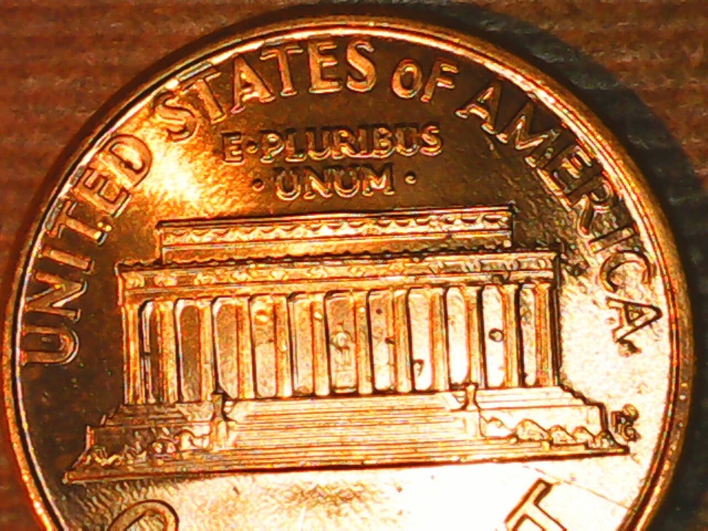 1990 Penny Die Crack Reverse