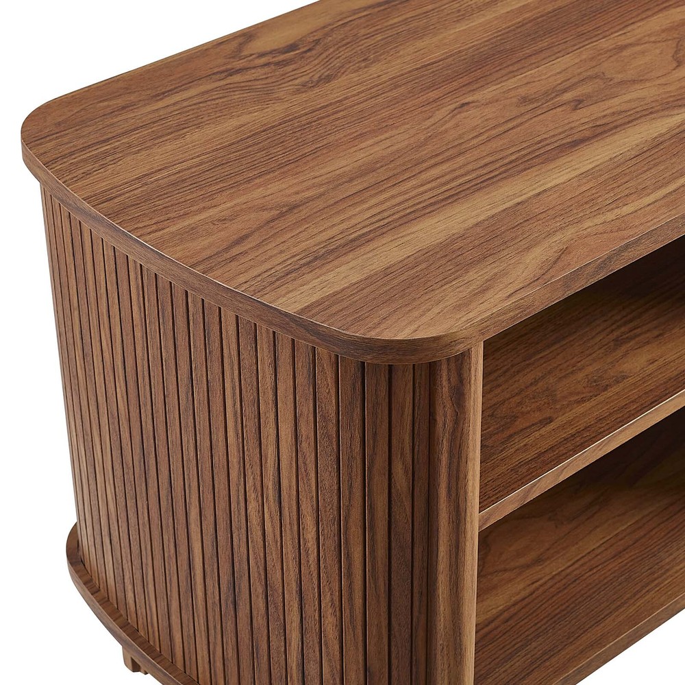 Modway Cadence Open Nightstand in Walnut