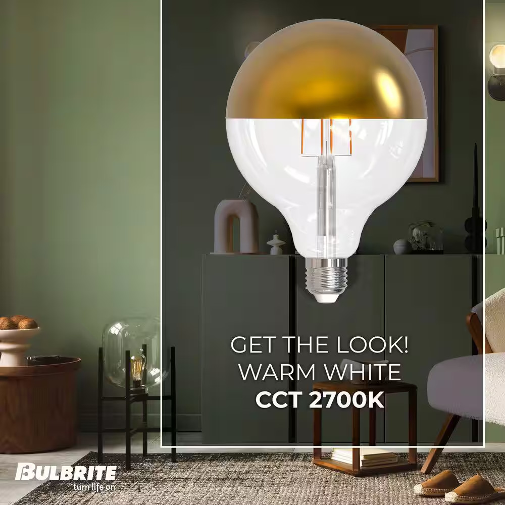 40 - Watt Equivalent G40 Dimmable Medium Screw LED Light Bulb Warm White Light 2