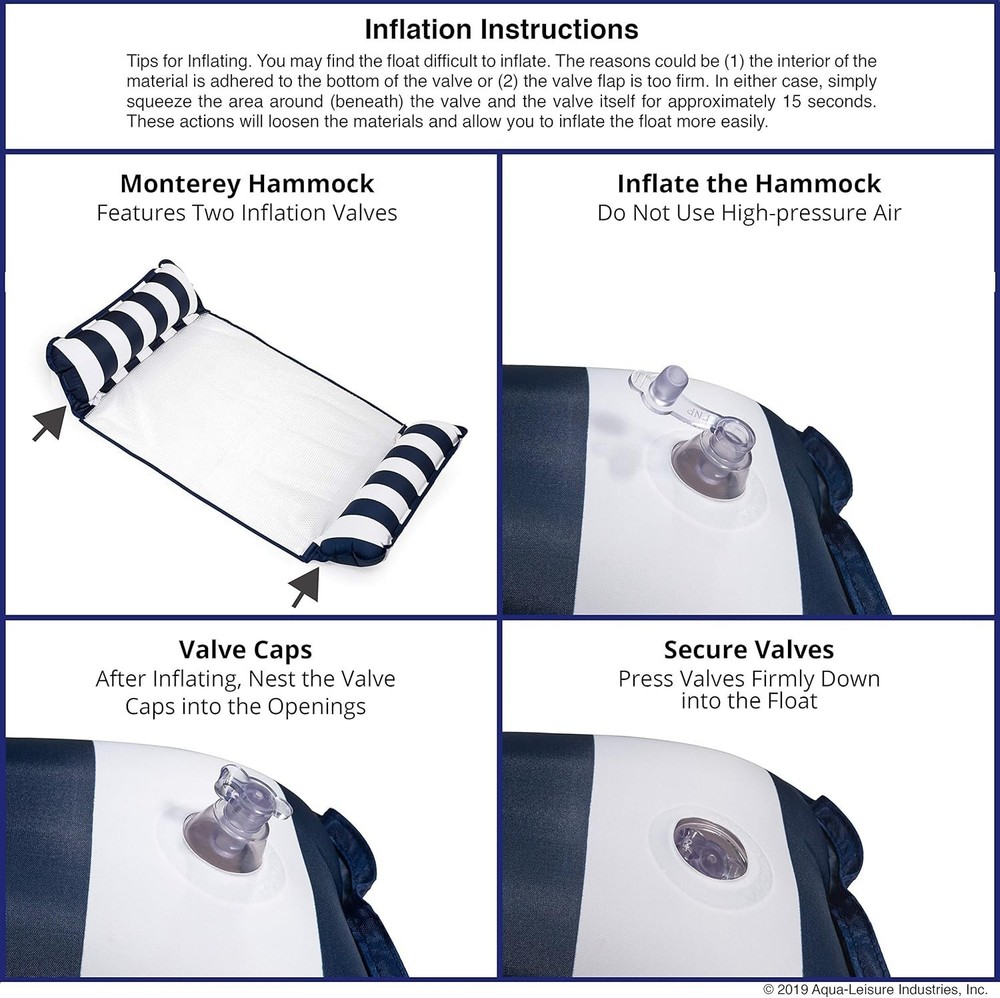 Patented Aqua 4-in-1 Hammock Float - Thrilling Waterside Experience