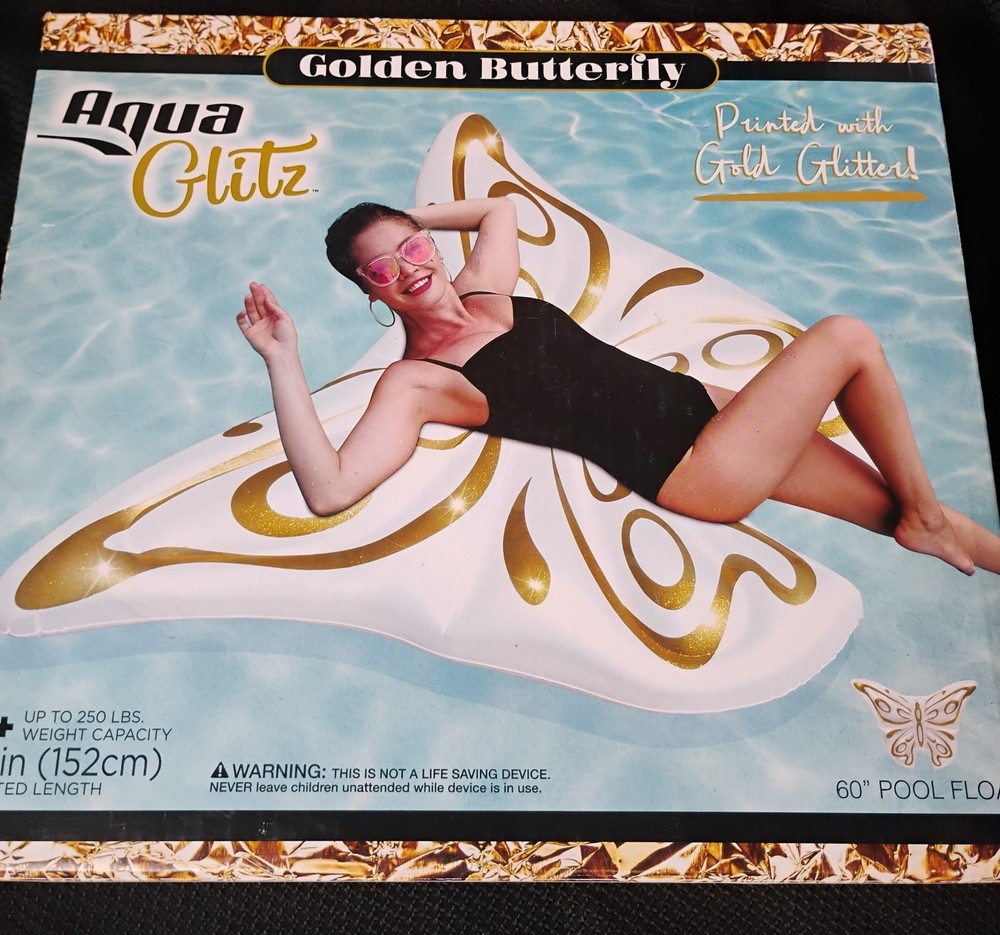 Aqua Glitz Butterfly Pool Float