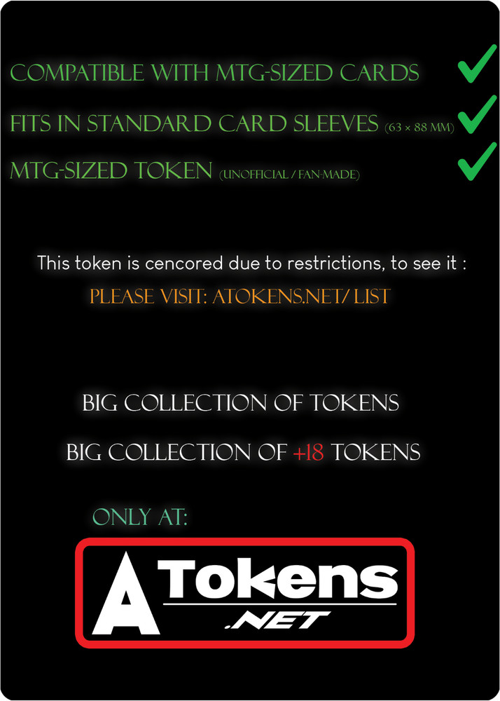 Skeleton Token 1/1 – Black Skeleton For MTG