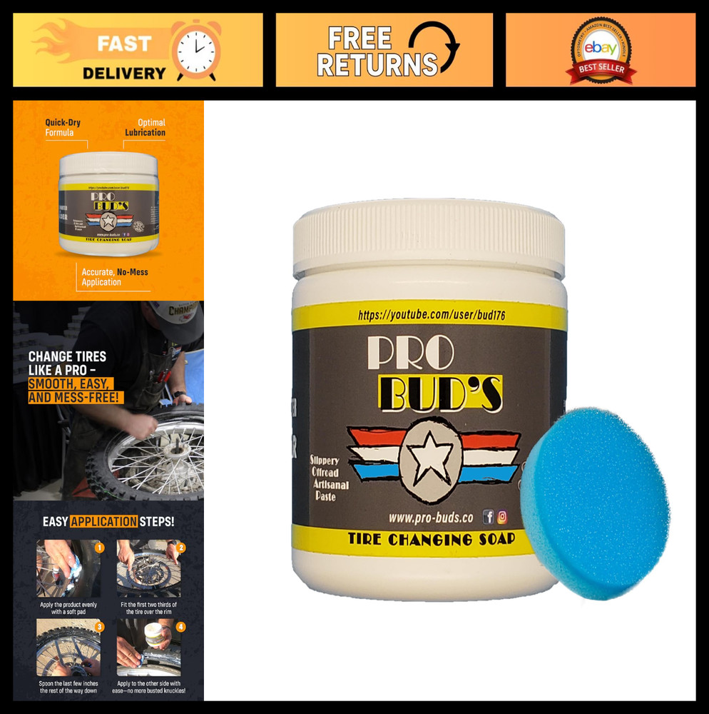 Tire Mounting Paste Lubricant - Quick Change, Slip-Resistant, 8 oz - Secure Fit