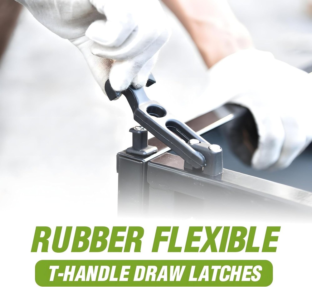 T-Handle Draw Latches, Rubber Cooler Latches Replacement for...