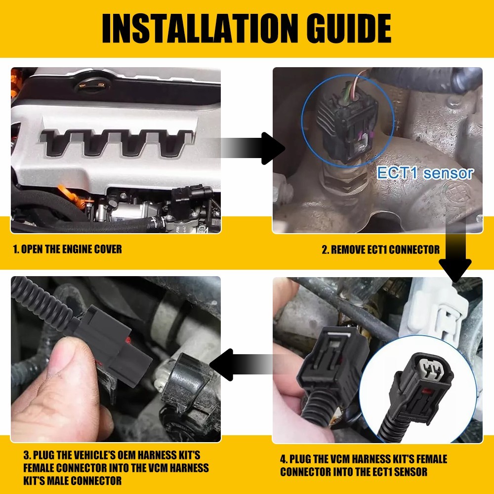 Muzzler VCM Harness Kit For Honda Acura Pilot Accord Ridgeline Odyssey 3.5L EXV