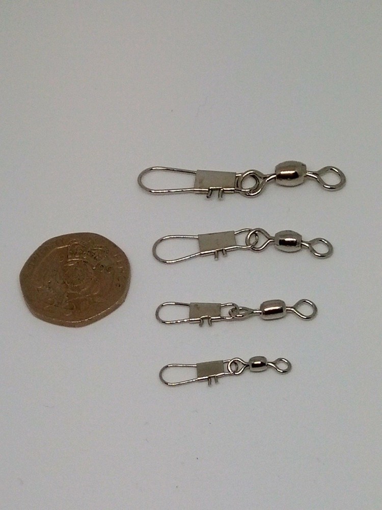 50 X Crane Snap Swivels ( 4 sizes )