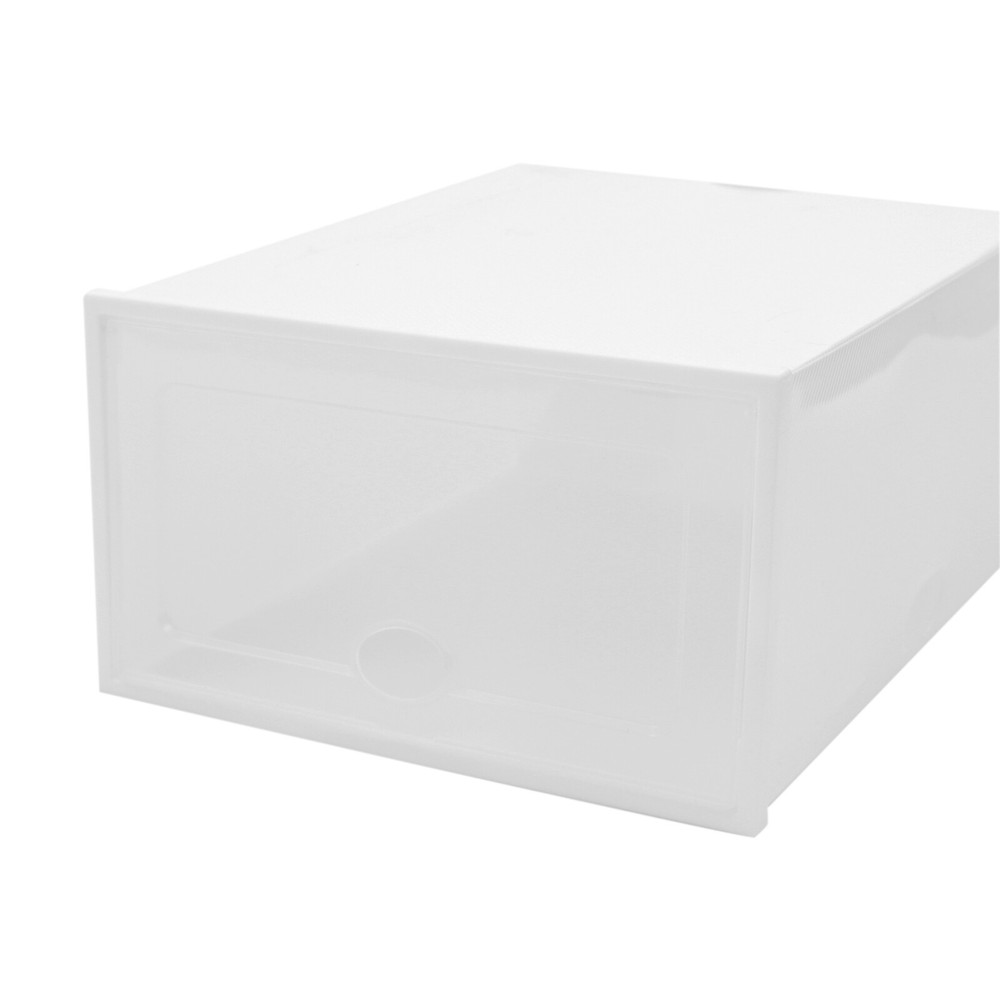 Stackable Shoe Storage Box Durable Plastic Sneaker Display Case Organizer 20pcs