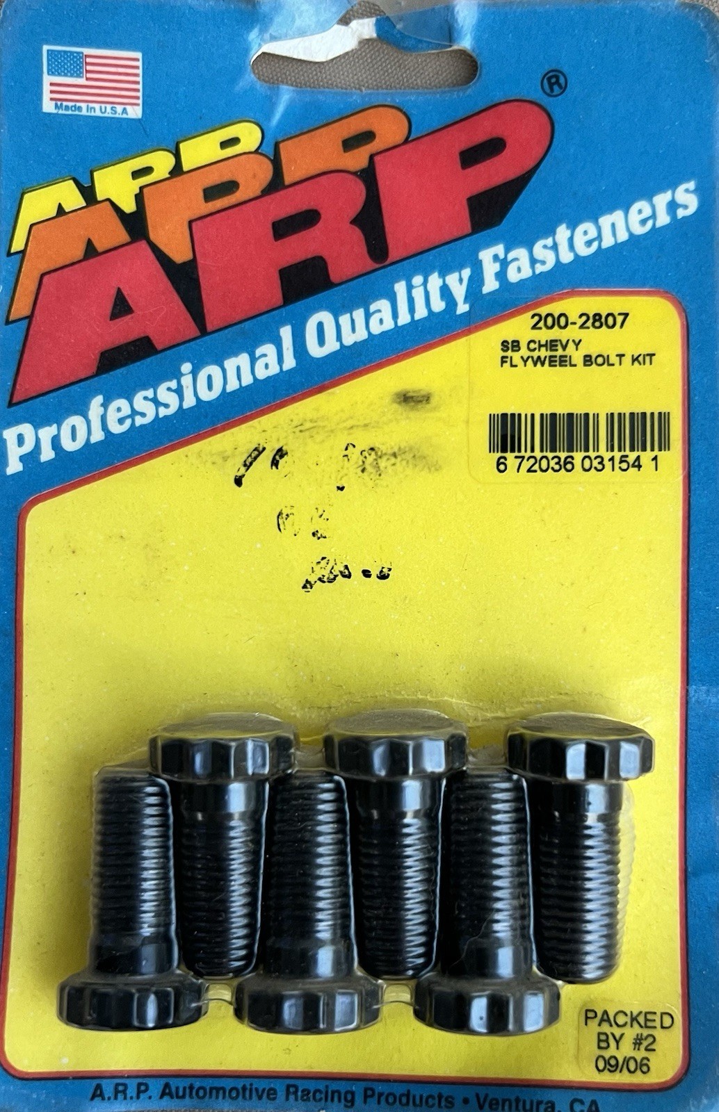 Chevy Flywheel Bolt Kit  ARP 200-2807 SBC