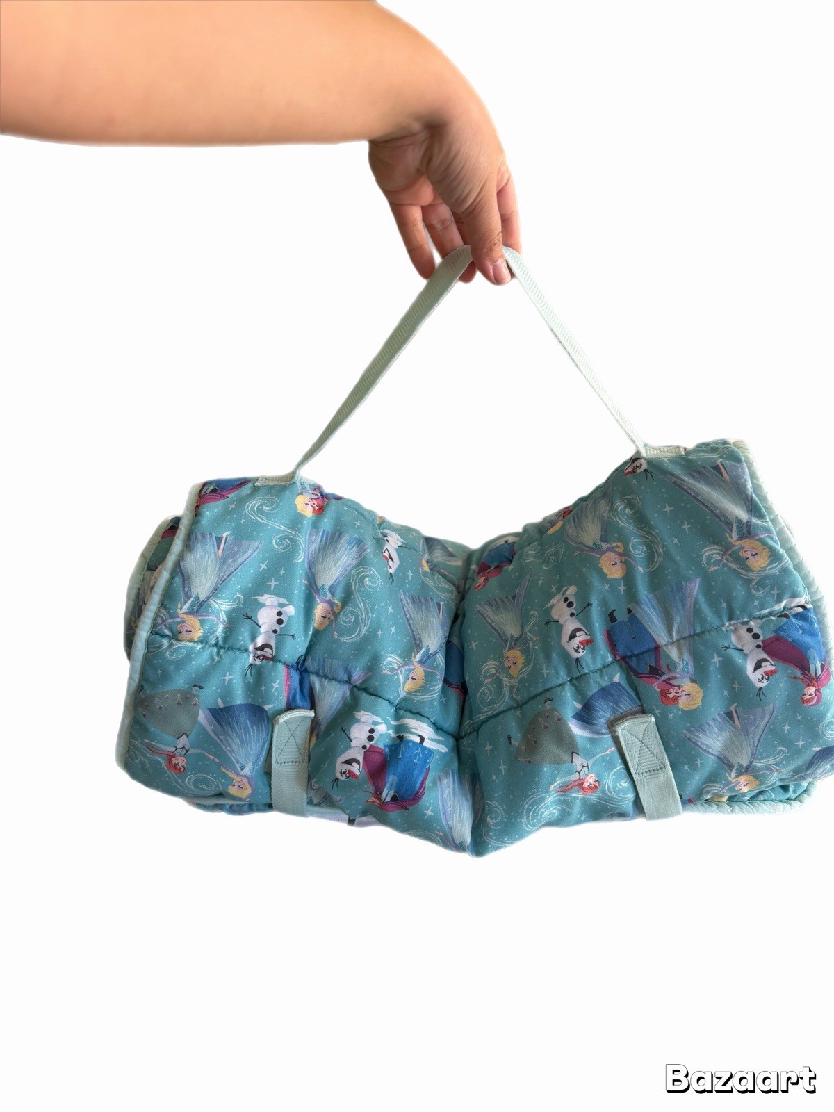 Pottery Barn Kids Toddler Nap Mat Disney Frozen Anna Elsa Blue