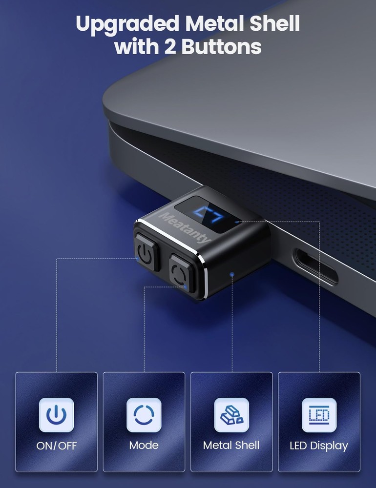 2Pcs Metal Tiny Mouse Jiggler, USB Mouse Mover Undetectable, Automatic Shaker...