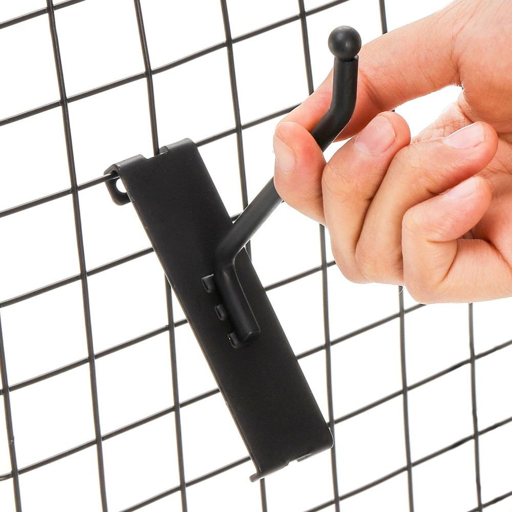 40 Pack Gridwall Hooks 4 Inch Display Hooks for Grid Wall Panels Heavy Duty M...