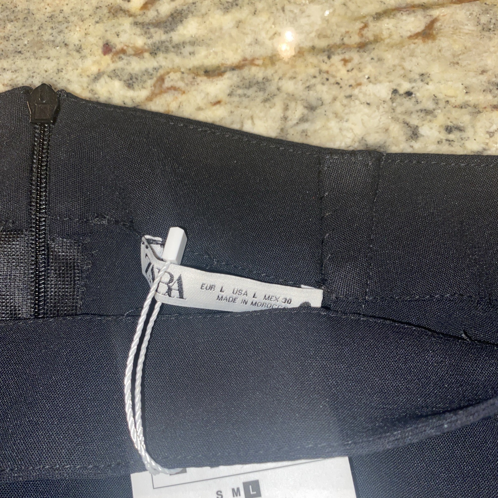 Zara Maxi Skirt Size L Black Gypsy Style Cascading Ruffles