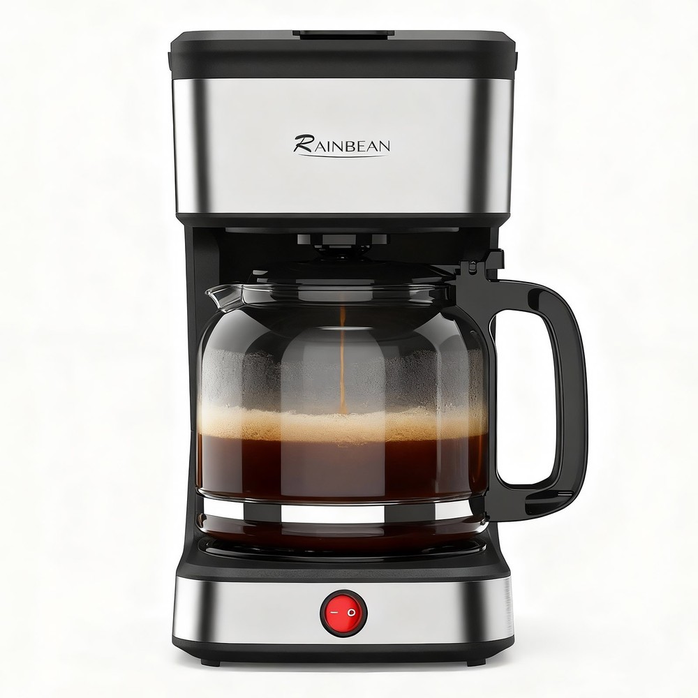 Drip Coffee Maker Office Coffee Brewing Machine with Heated Base,Black