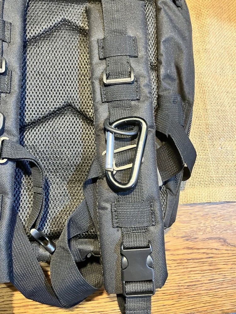 EVATAC Military Tactical Gear Assault Backpack Bag Black Multiple Pockets