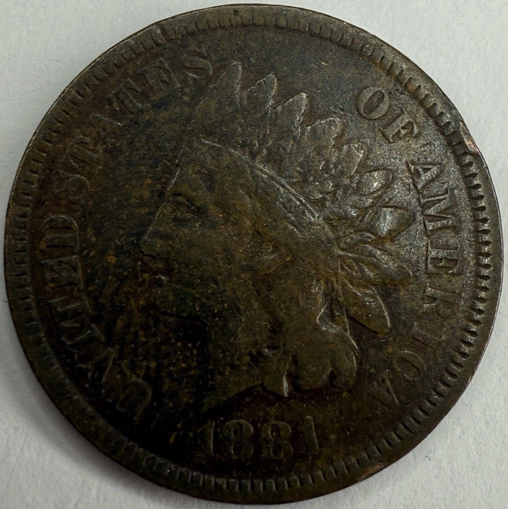 1881 Indian Head Cent Exact Coin Imaged #IND1115