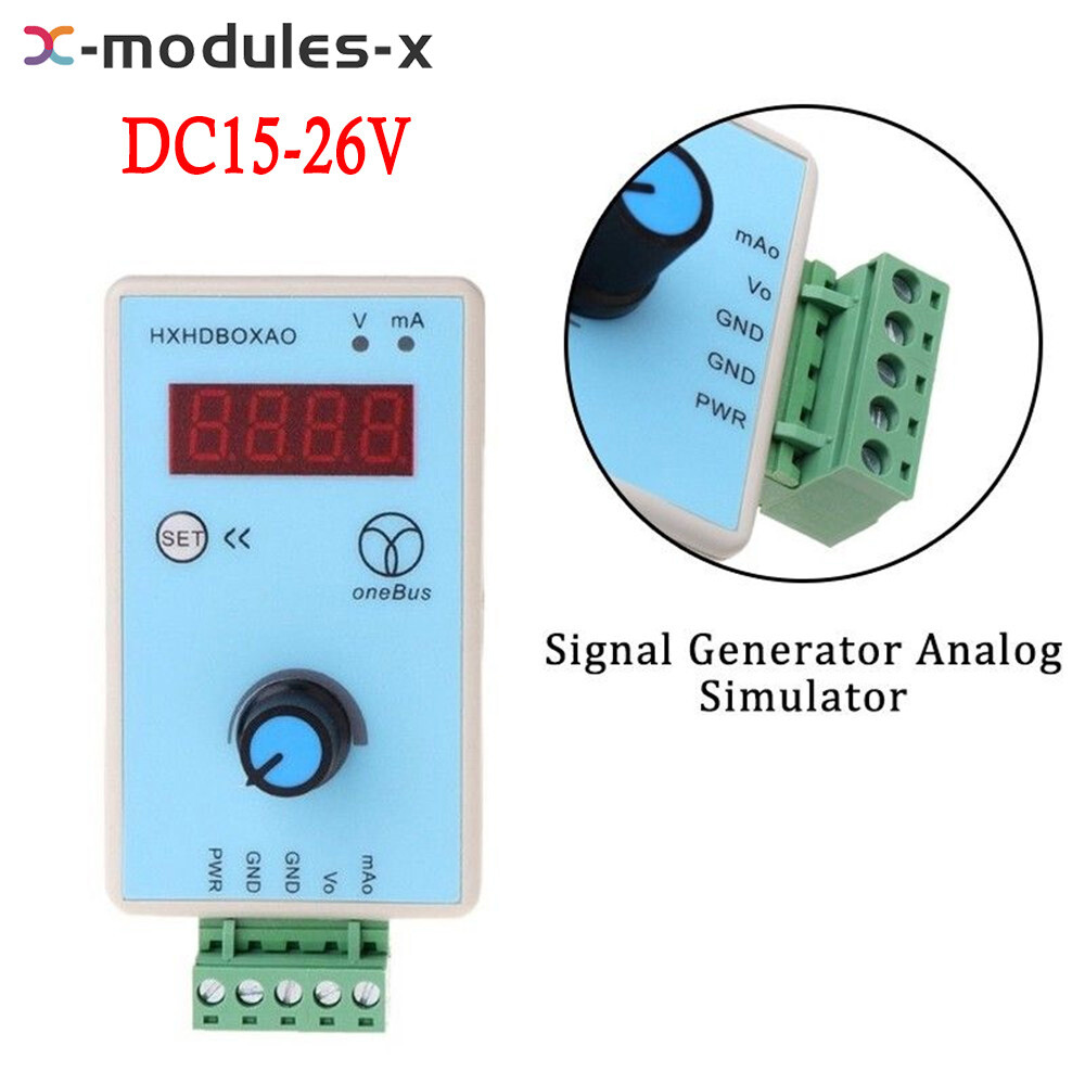 Adjustable Current Voltage Analog Simulator Output Signal Generator DC 15-26V