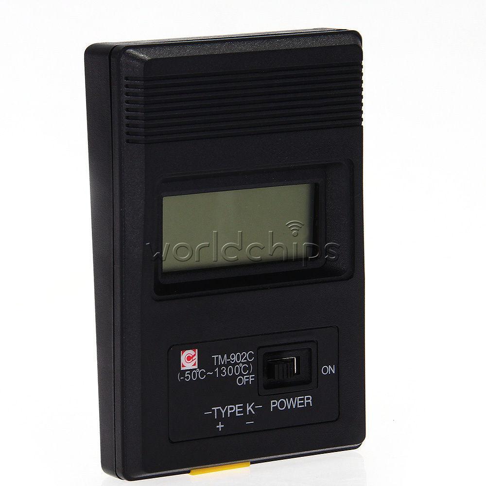 TM-902C Digital K Type LCD Thermometer Thermodetector Meter + Thermocouple Probe