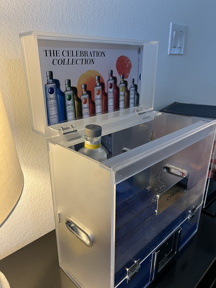Ciroc Vodka Arcrylic Miniature Display Case With Security Key, Wall Mount