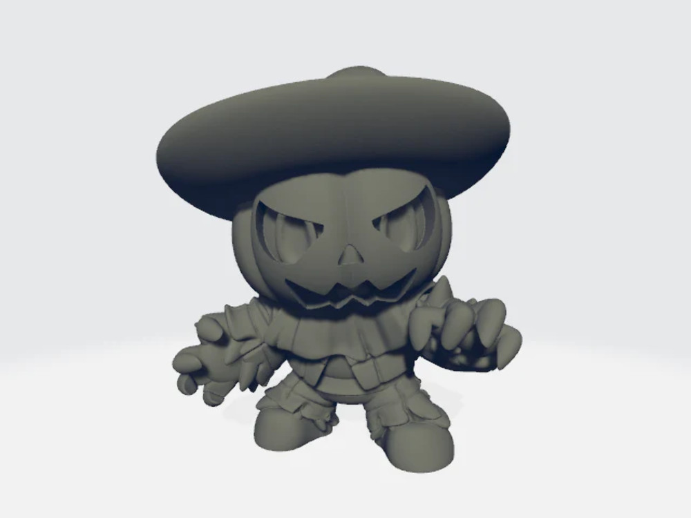 Capsule Chibi - Pumpkin Scare Dude