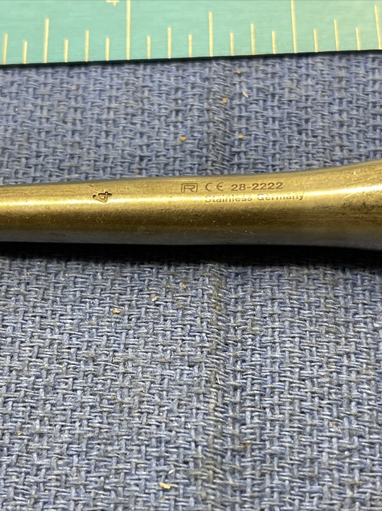 Richards 28-2222 Brun Bone Curettes, Angled Tip, Size 4