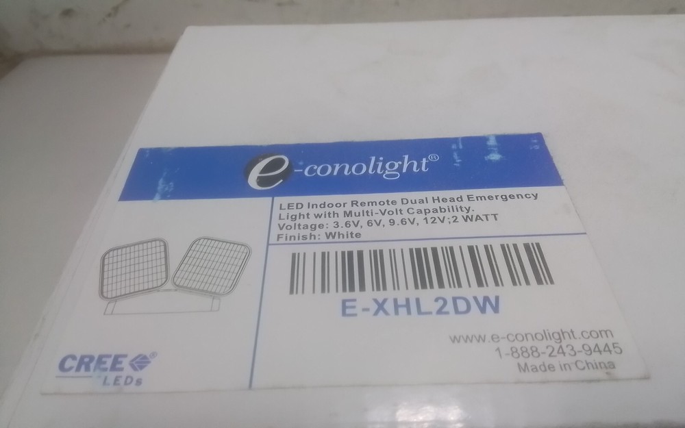 LED INDOOR REMOTE DUEL HEAD EMERGENCY HEAD LIGHT (WP29)