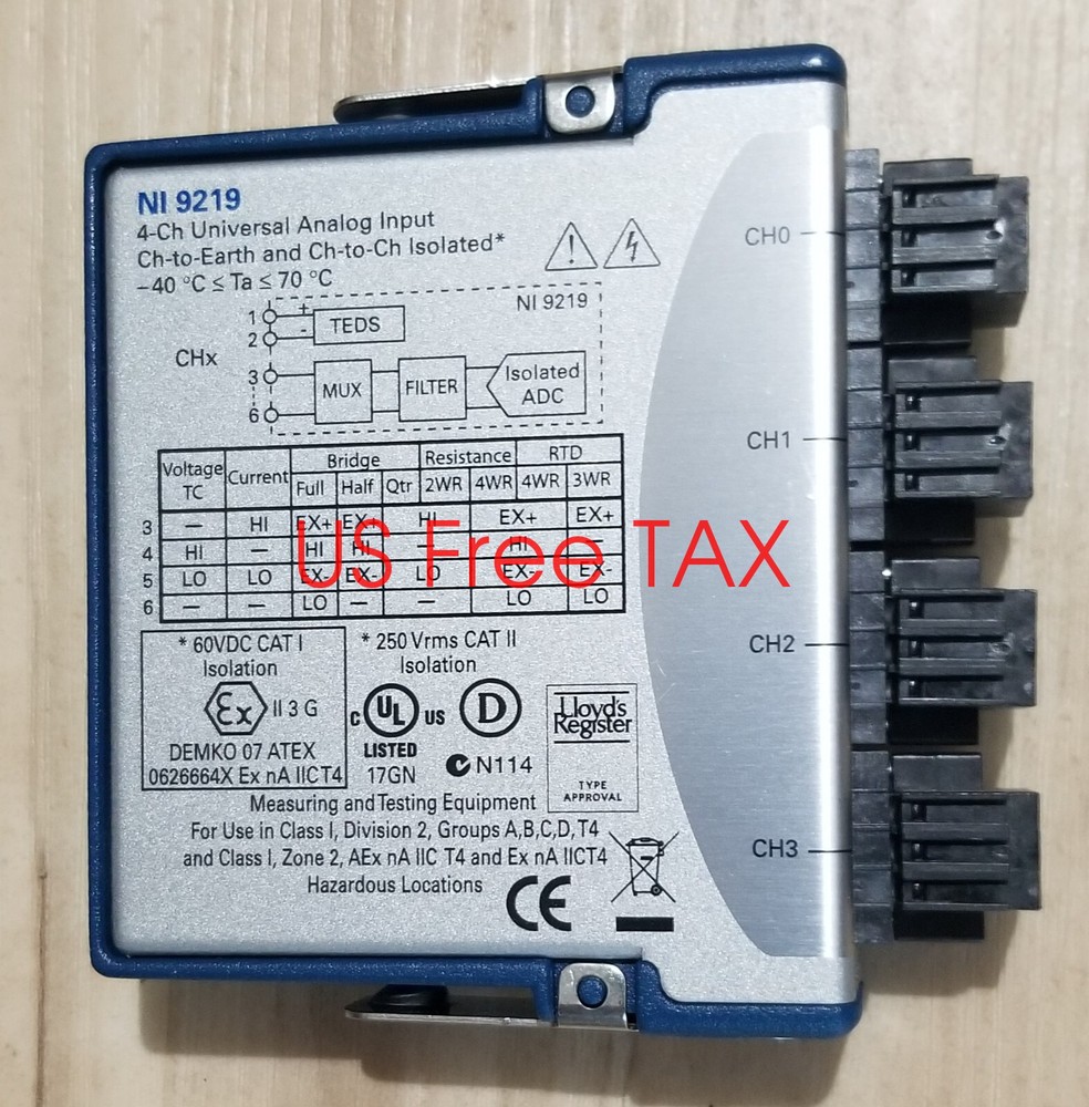 National Instruments NI 9219 cDAQ Universal Analog Input Module
