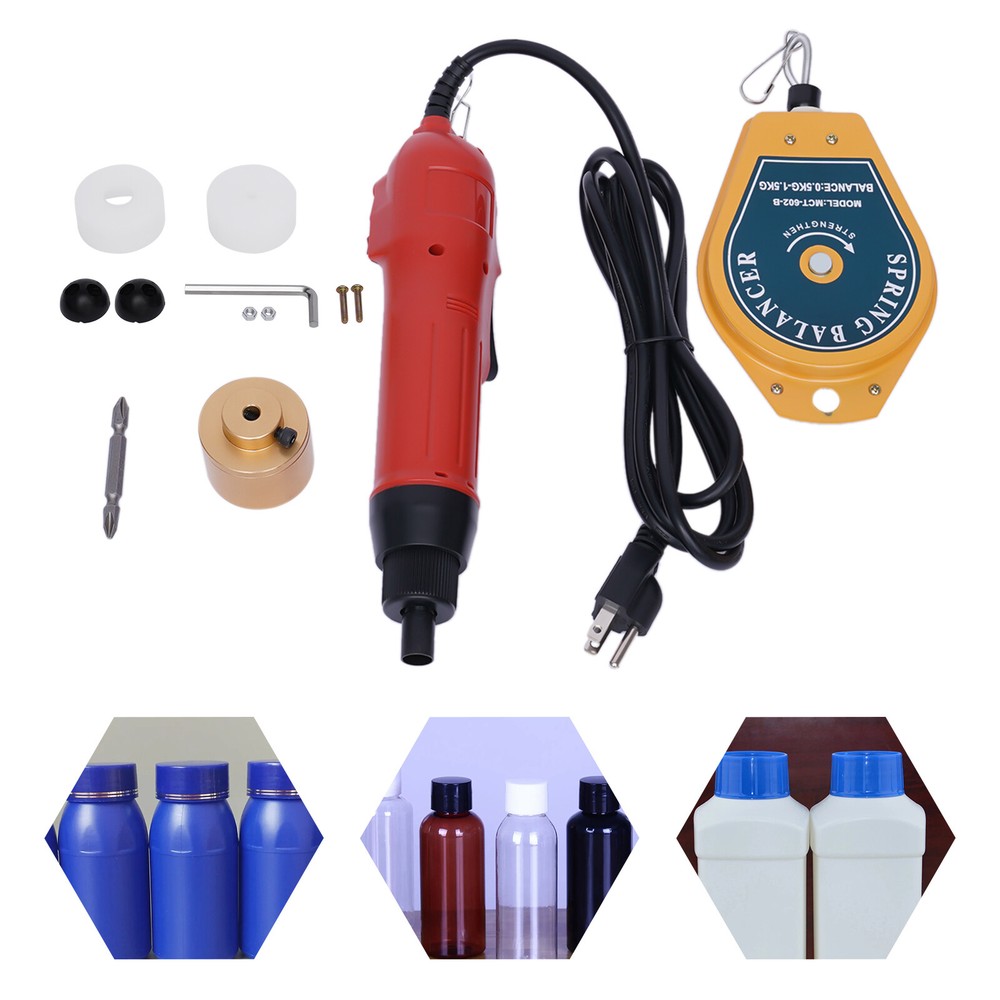 Handheld Electric Bottle Capping Machine 110V Screw Capper Sealing Sealer Tool