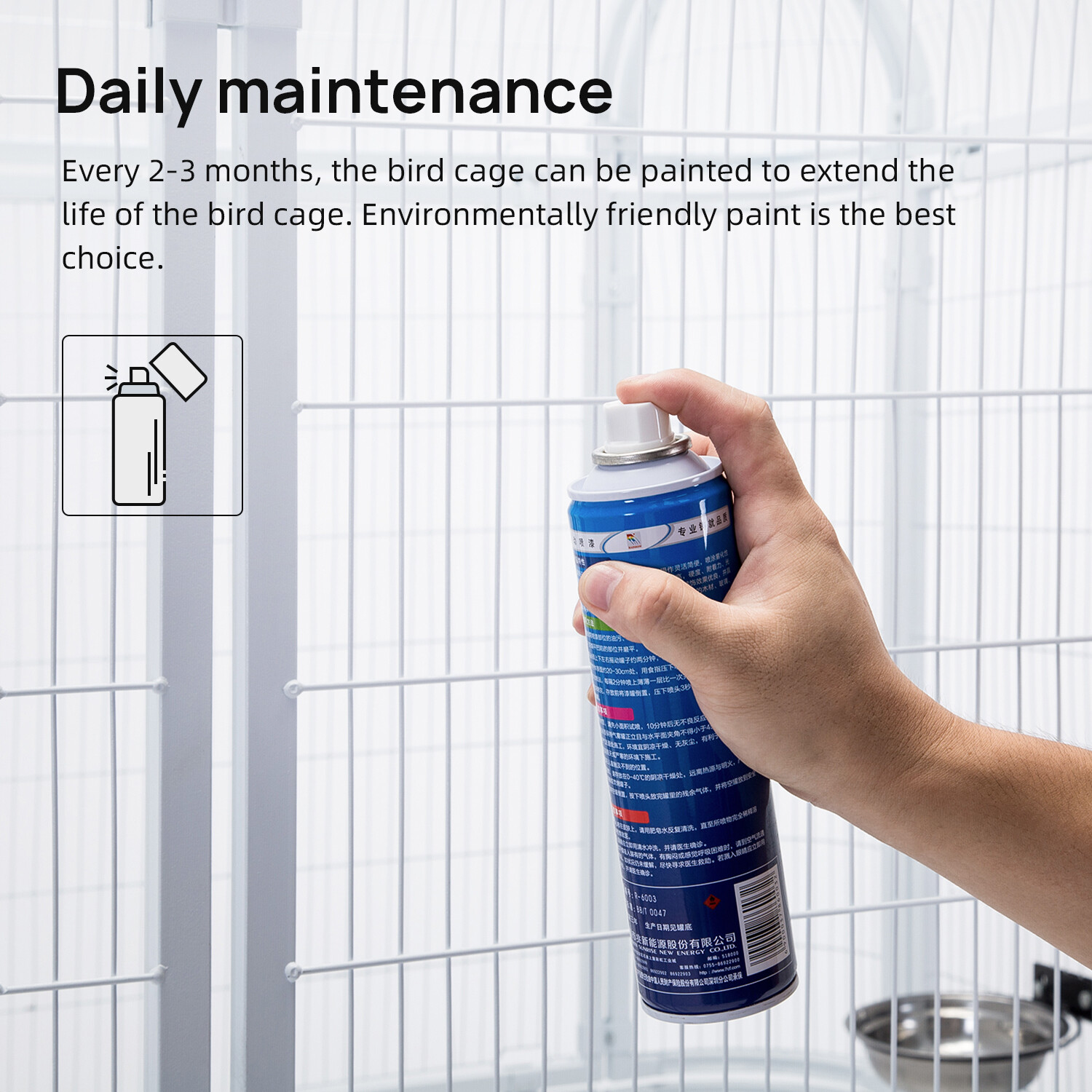 80" Large Walk In Iron Flight Bird Cage Parrot Macaw Finch Outdoor Aviary White