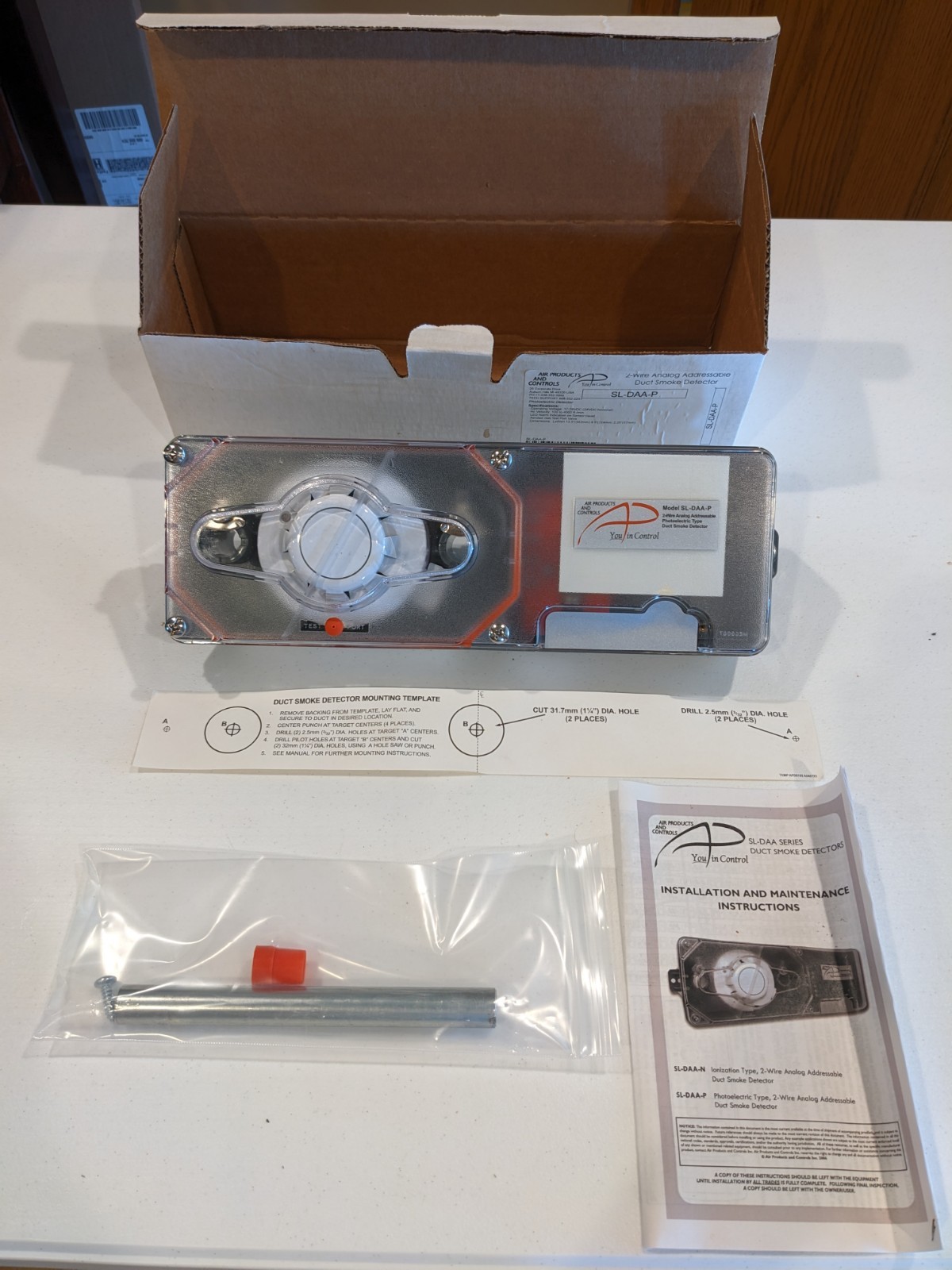 Air Products & Controls SL-DAA-P 2-Wire Analog Addressable Duct Smoke Detector.