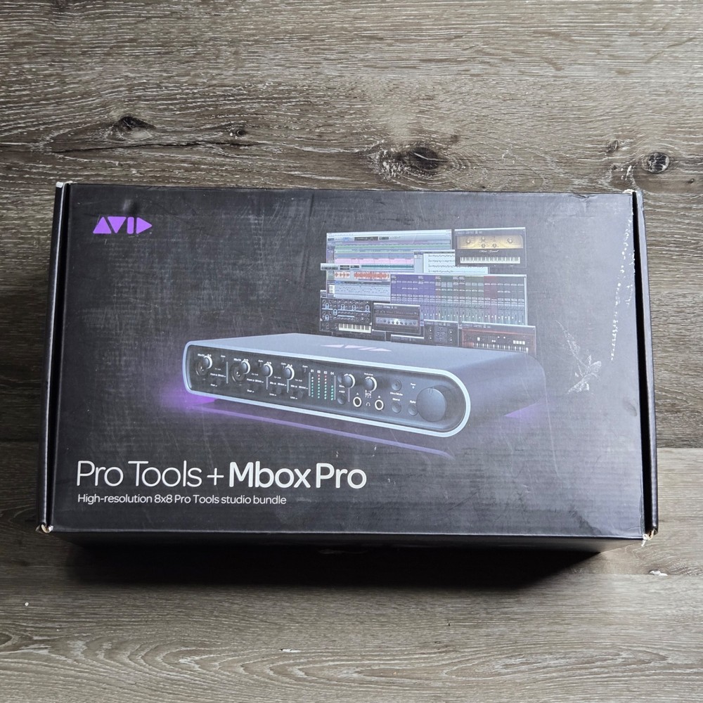 Avid Mbox Pro 3rd Gen 8x8 FireWire Audio Interface w/ Box & Power Supply Tested