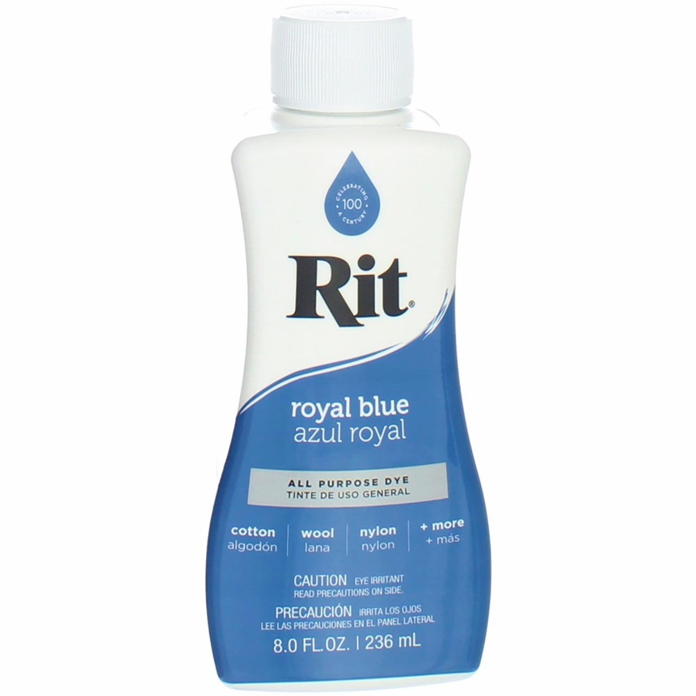 3 Pack Rit All-Purpose Liquid Dye, Royal Blue, 8 fl oz