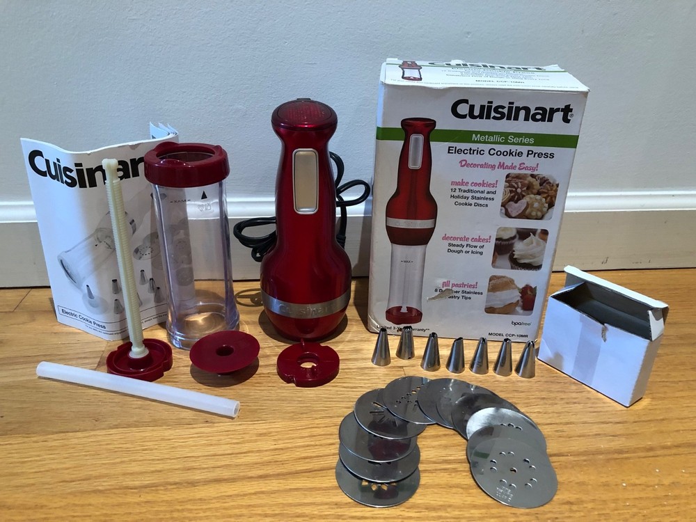 Cuisinart CCP-10MR Electric Cookie Press Red Metallic Model