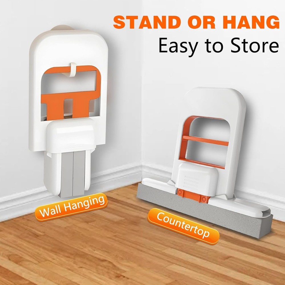 Mini Foldable Desktop Mop with Self-Squeezing Sponge – For Small Spaces