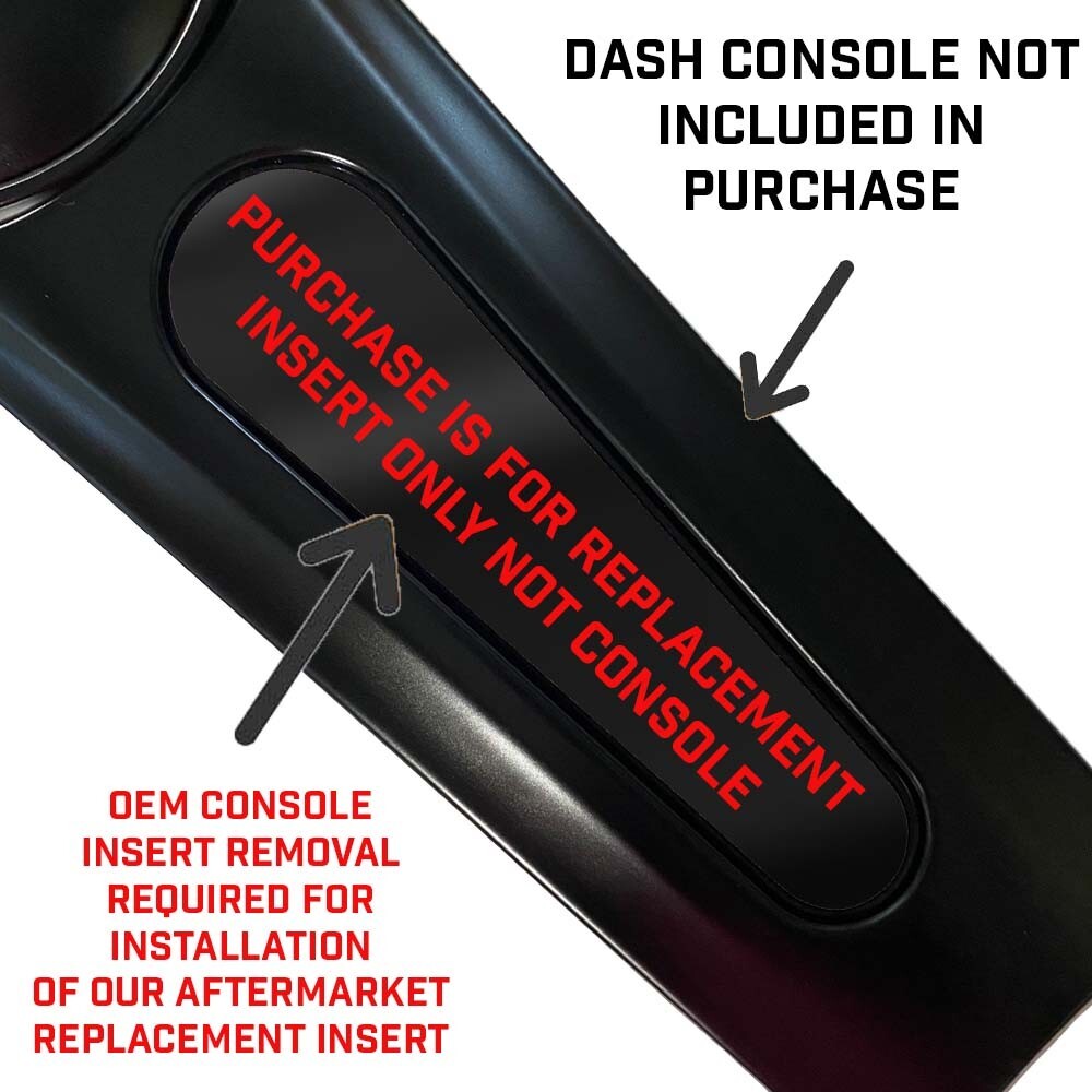 BLACK WHITE USA FLAG | Dash Panel Insert Fits Harley 08 + TOURING FLHX 10+ FLTRX