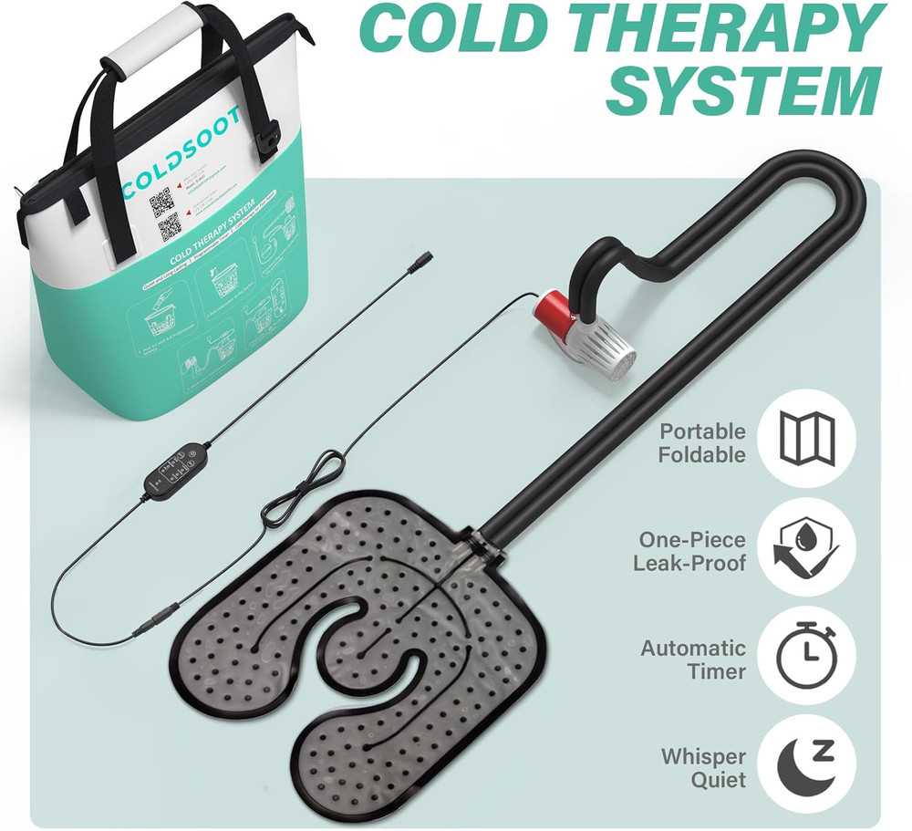 Cold Therapy Machine W/Timer, Compact and Portable Ice Machine for Knee after Su