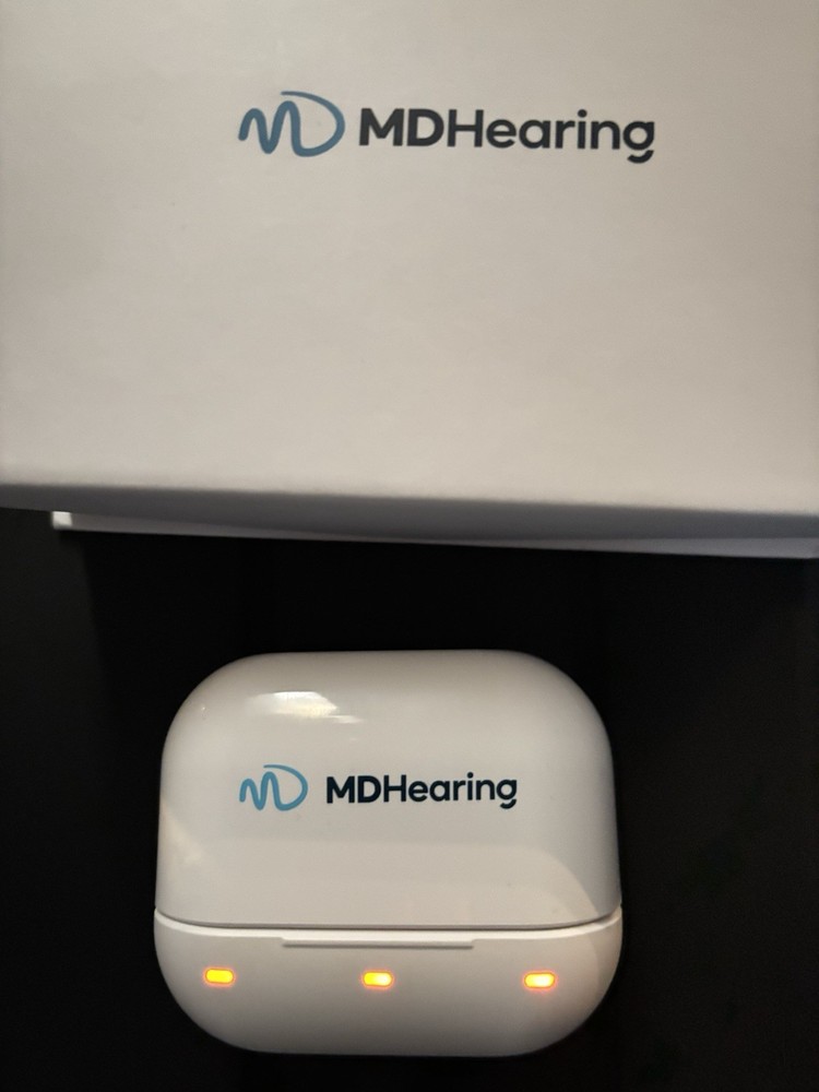 MDHearing VOLT 4 (OTC) Hearing Aid With A Charging Case