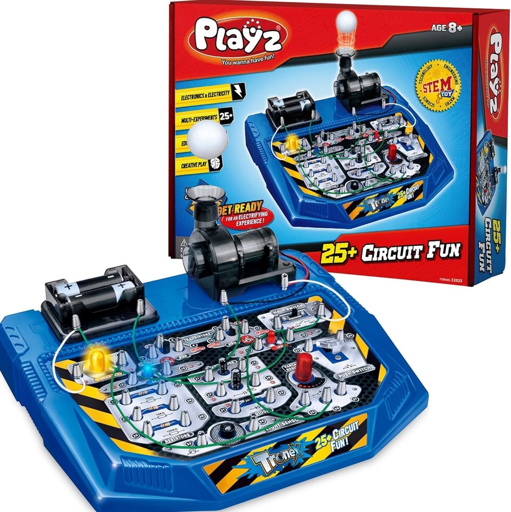 Exciting Playz STEM Learning Kit: 25+ Hands-On Electric Circuit Experiments