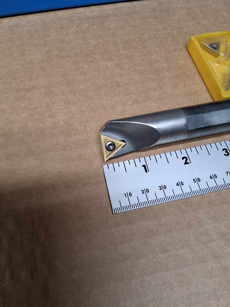Valenite Solid Carbide Boring Bar 3/4" By 10" , With Inserts