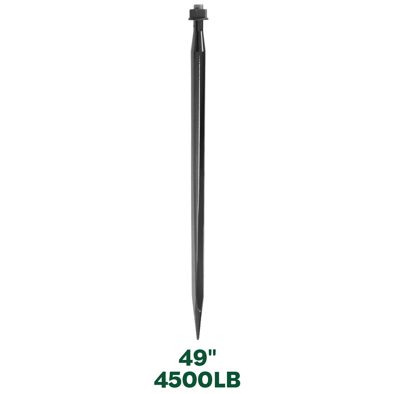 49 in Steel Hay Bale Spear Spike Fork Tine for Tractors Loaders