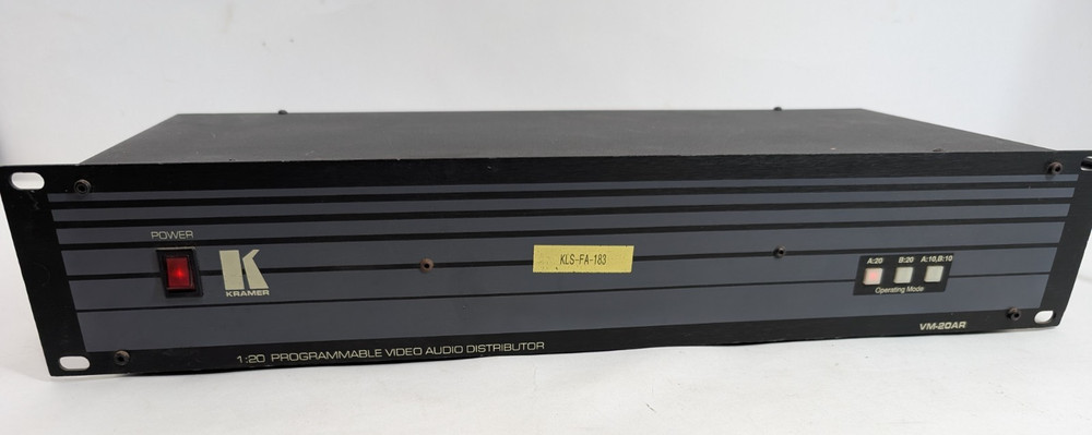 Kramer VM-20AR 1:20 Programmable Video Audio Amp Distributor UNTESTED