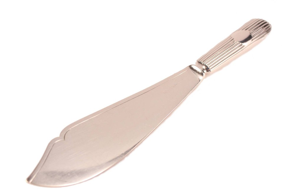 Antique Kitchen Walker & Hall Sterling Silver Wedding Cake Knife Pie Server