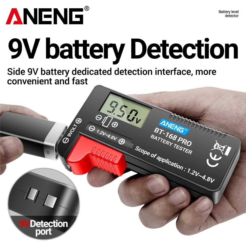 ANENG BT-168 PRO Digital Battery Tester AA AAA Button Cell Capacity Checker