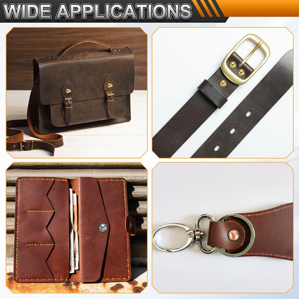 20Set Round Head Button Stud Screw 4mm Chicago Screws Button Rivets Gold